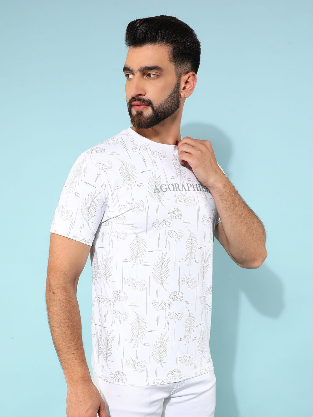 Crimsoune Club Men Raw Edge Slim Fit T-shirt