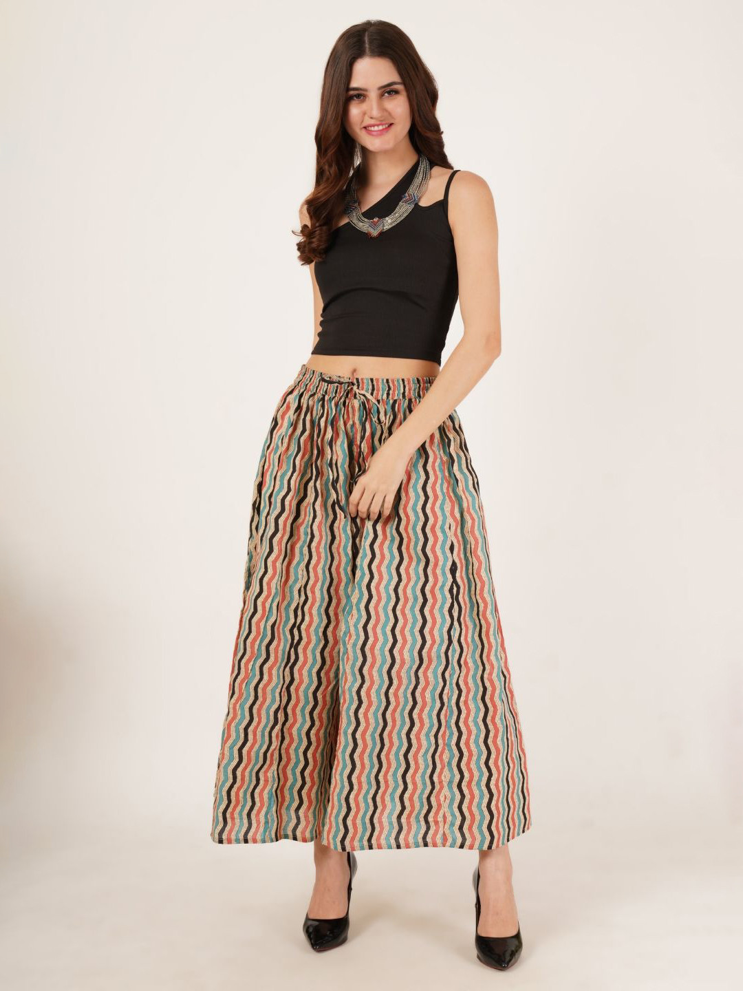 COTLAND FASHION Women Cotton Printed Palazzos