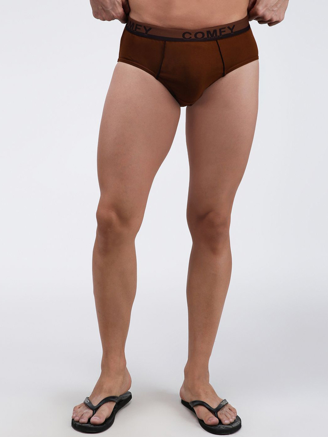 AMUL COMFY Men Solid Pure Cotton Basic Briefs AC-CBRIOE-LBR-S-1PC