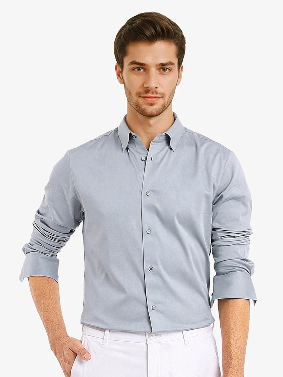 RARE RABBIT Men Comfort Solid Party Shirt