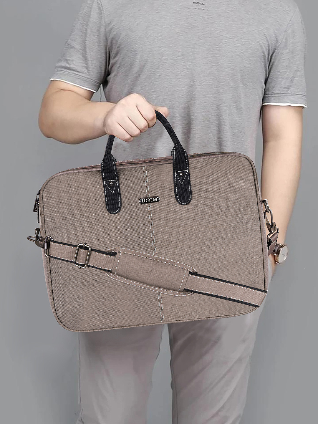 LOREM Men Laptop Solid Bag