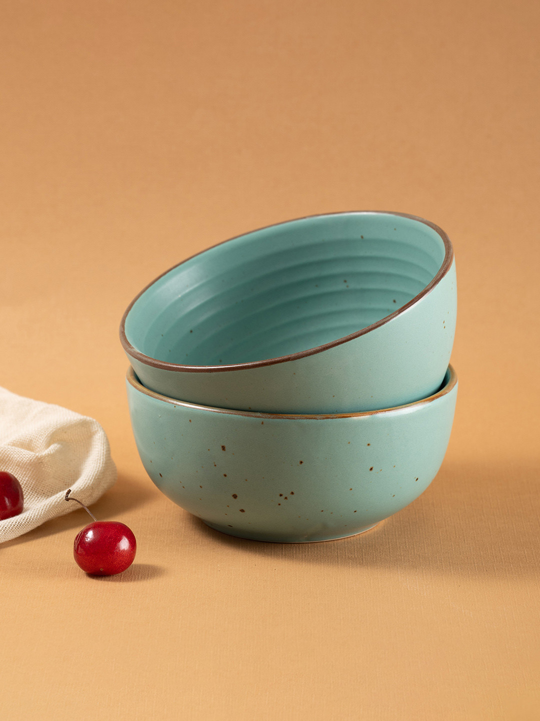 URBAN SPACE 2 Pieces Matte Dishwasher and Microwave Safe Serving bowls