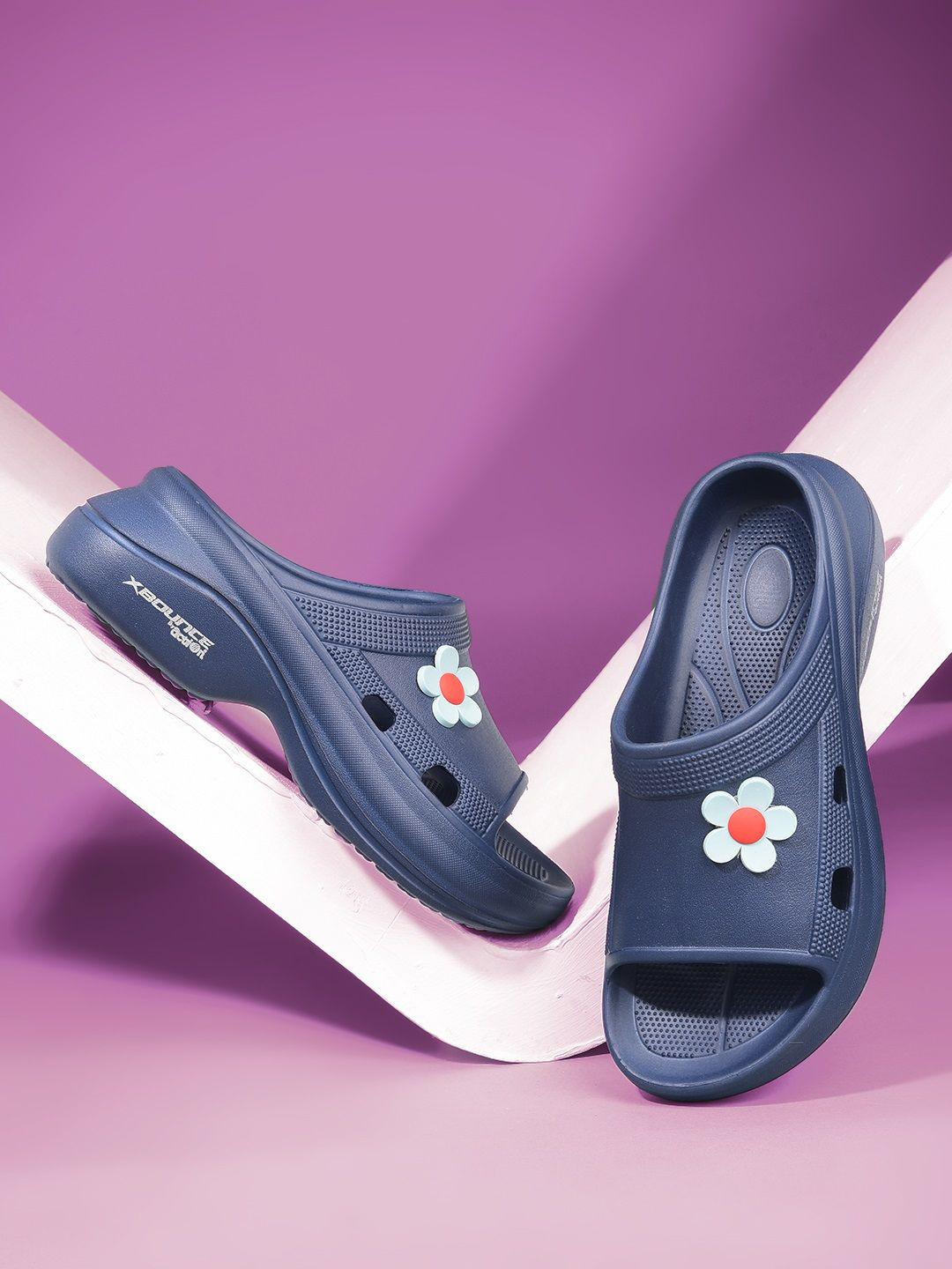 Action Women Floral Open Toe Sliders Flip-Flops