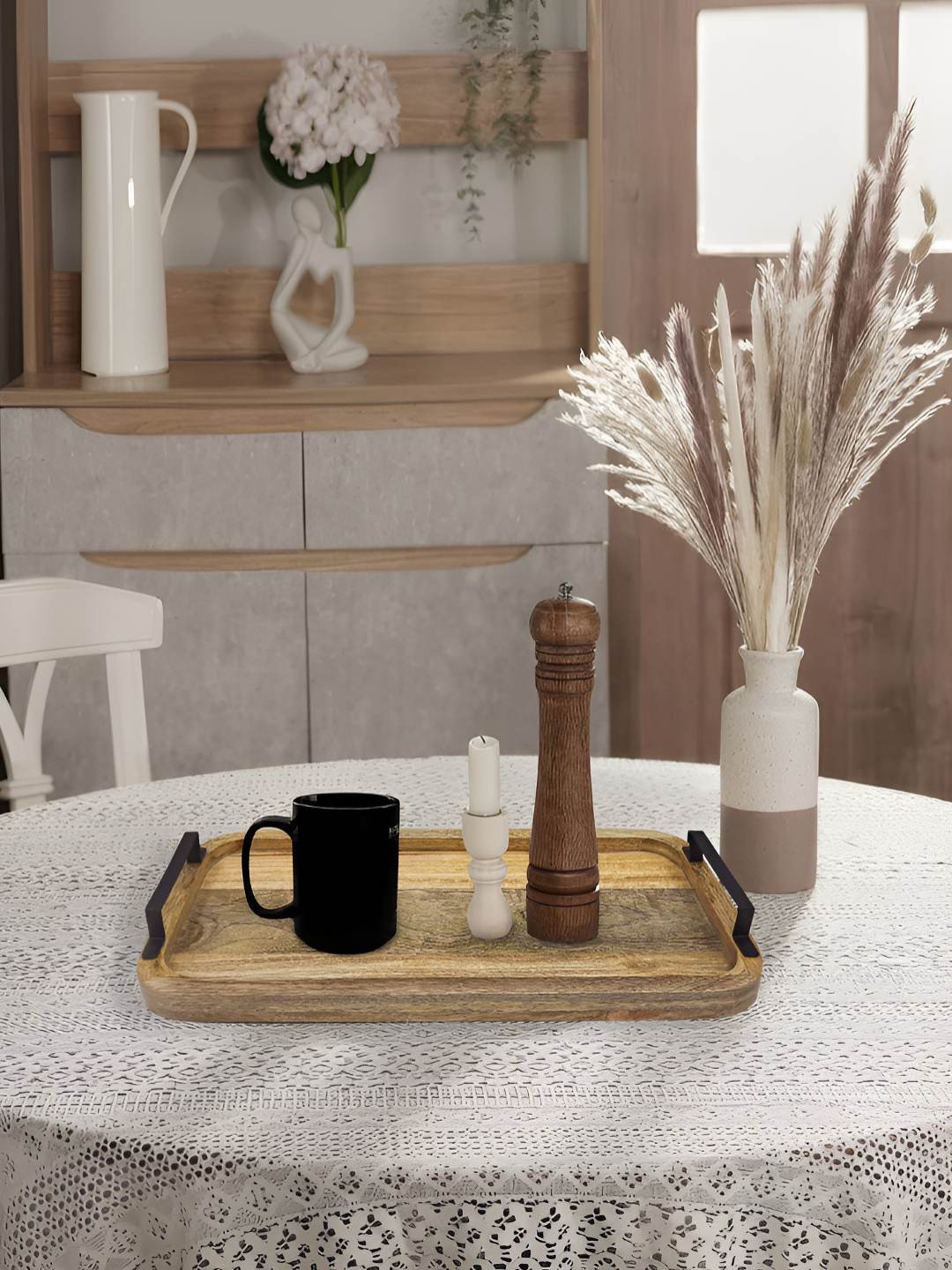 Metalsmith Brown Wooden Serving Tray