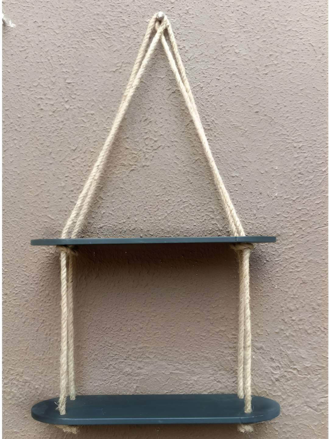 VAH Kya Bat Hai !! Black & Brown Wooden Hanging Wall Shelves