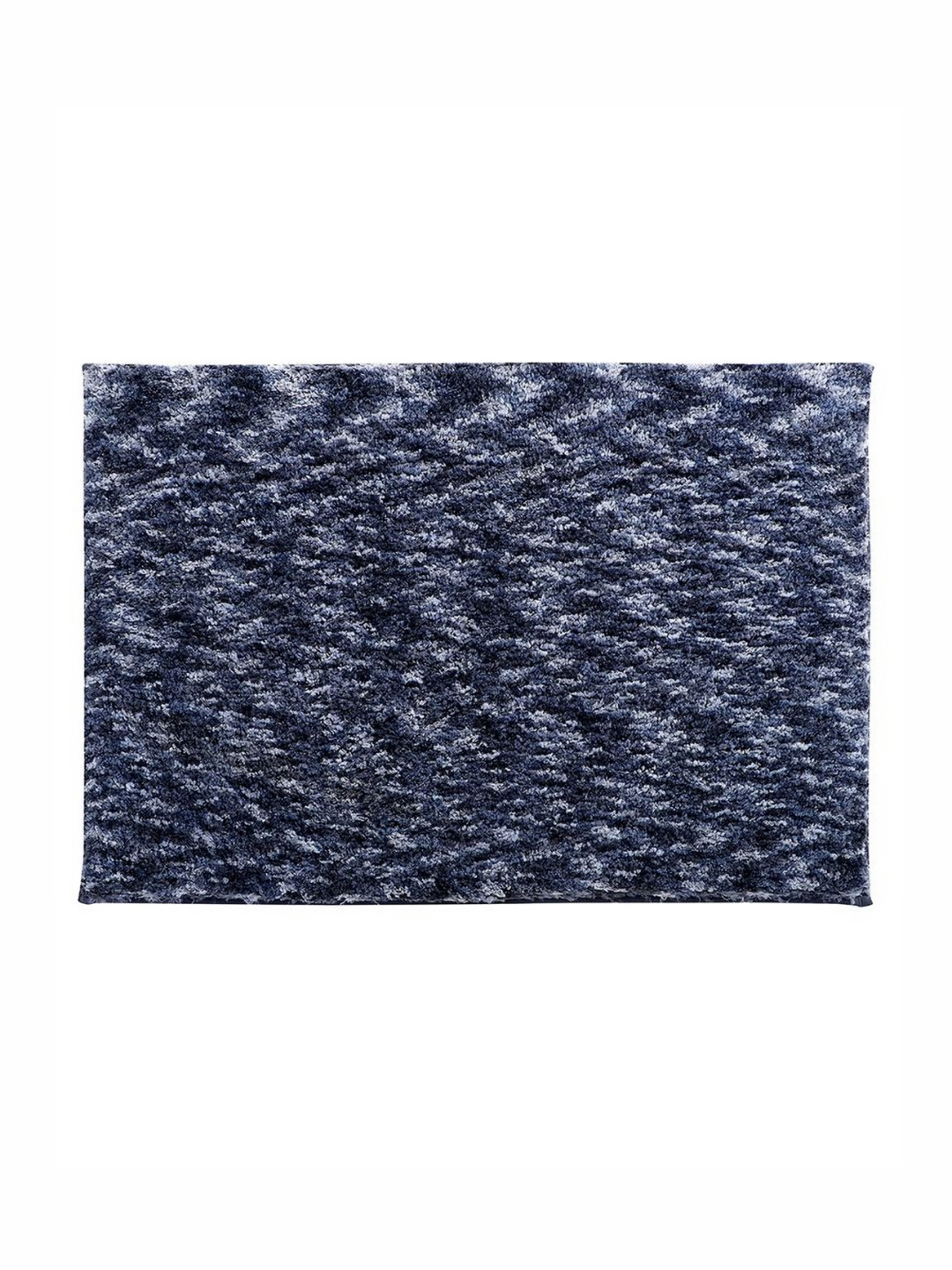 Pano Charcoal & Blue Printed  2000 GSM Anti-Skid Bath Rug