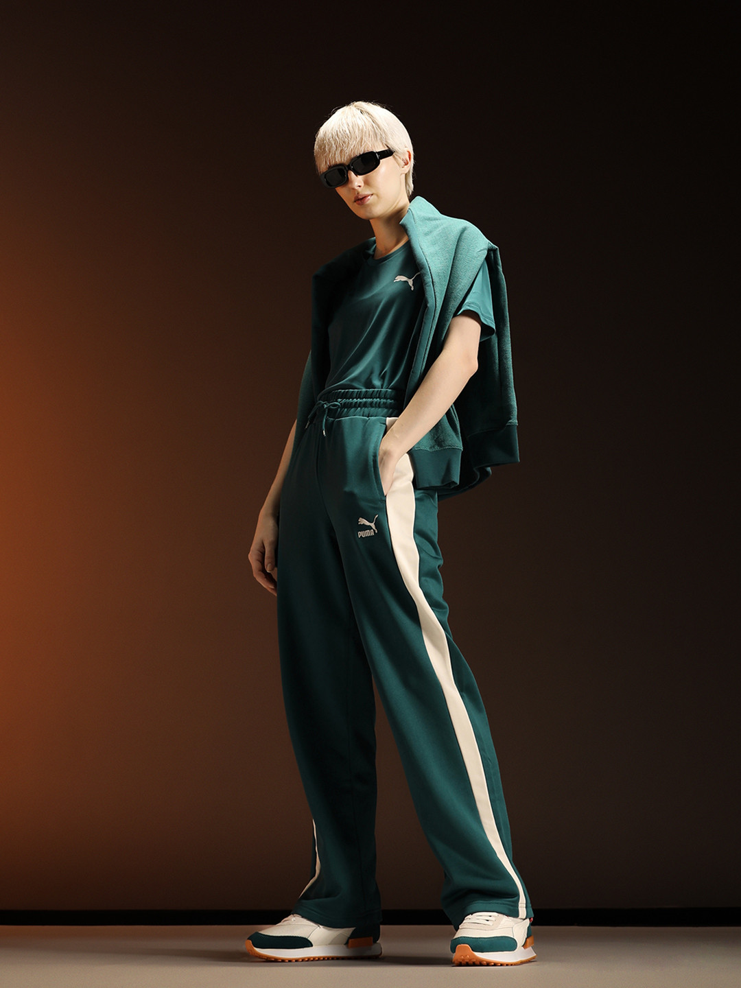 Puma Women ICONIC T7 Side Striped Straight Leg Track Pants