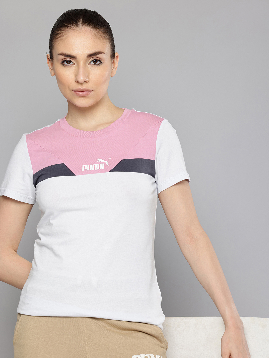 Puma POWER Colourblocked Pure Cotton Outdoor T-shirt