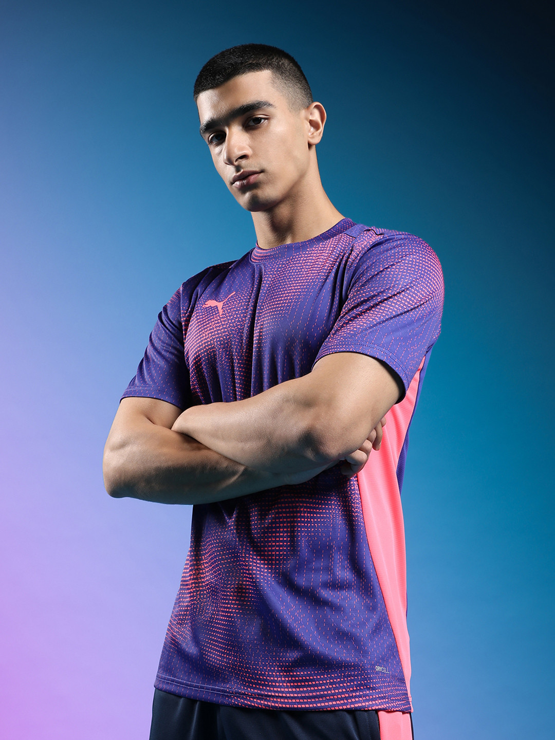 Puma individualFINAL Printed DryCell Slim Fit Football T-shirt