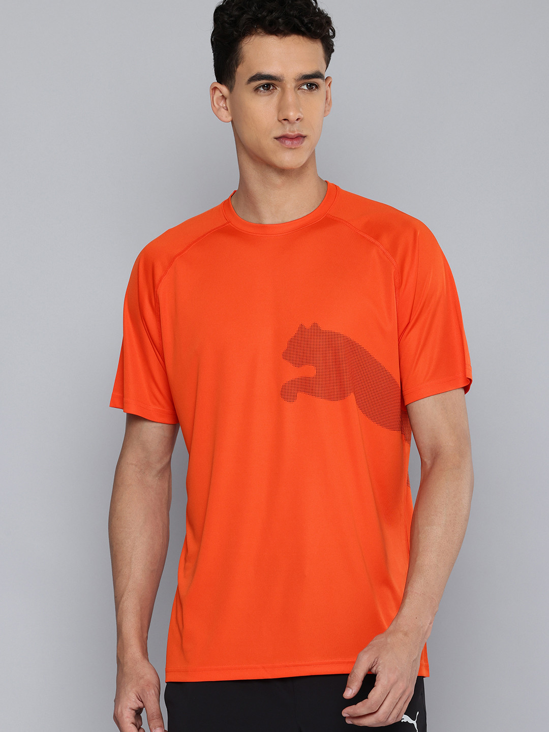 Puma Train All Day Big Cat Brand Logo Printed DryCell Training T-shirt