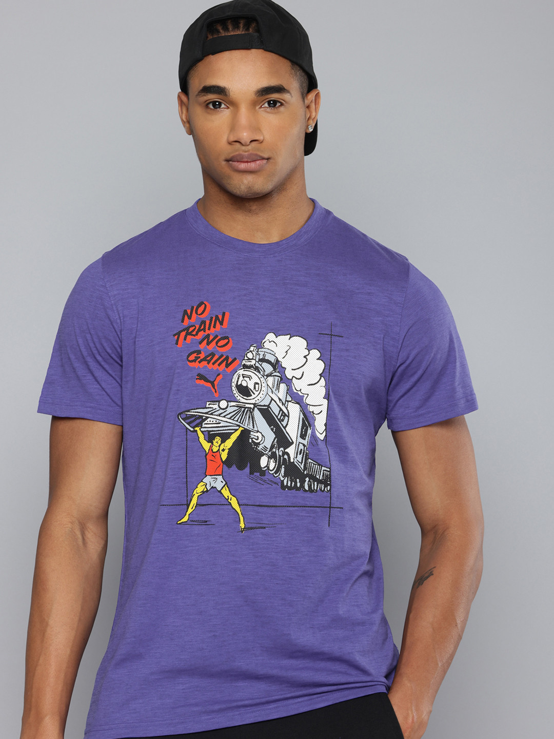 Puma No Train No Gain Printed dryCELL Training T-shirt