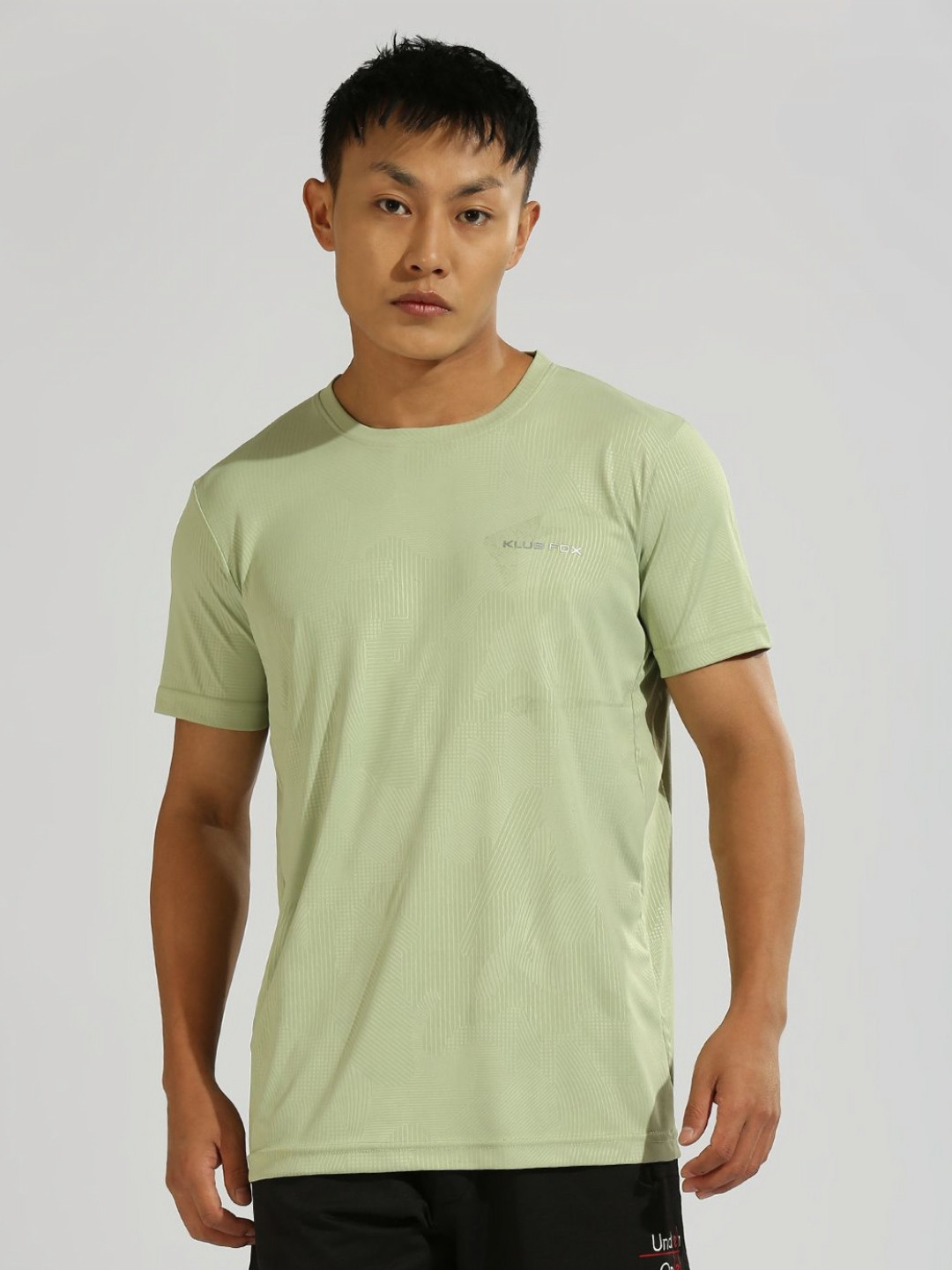 Klub Fox Men Solid Round Neck Polyester Tshirt