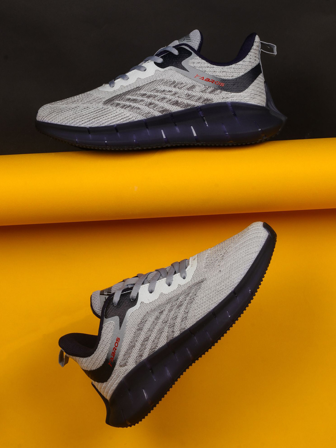 ABROS Men Mesh Marking Regular Lace Ups Air Running Shoes