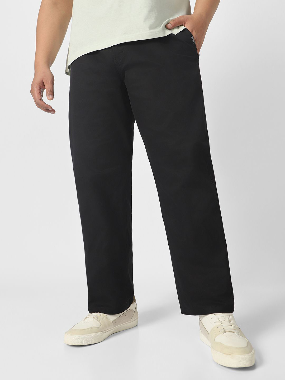 Urbano Plus Men's Regular Fit Casual Cotton Chinos Trousers