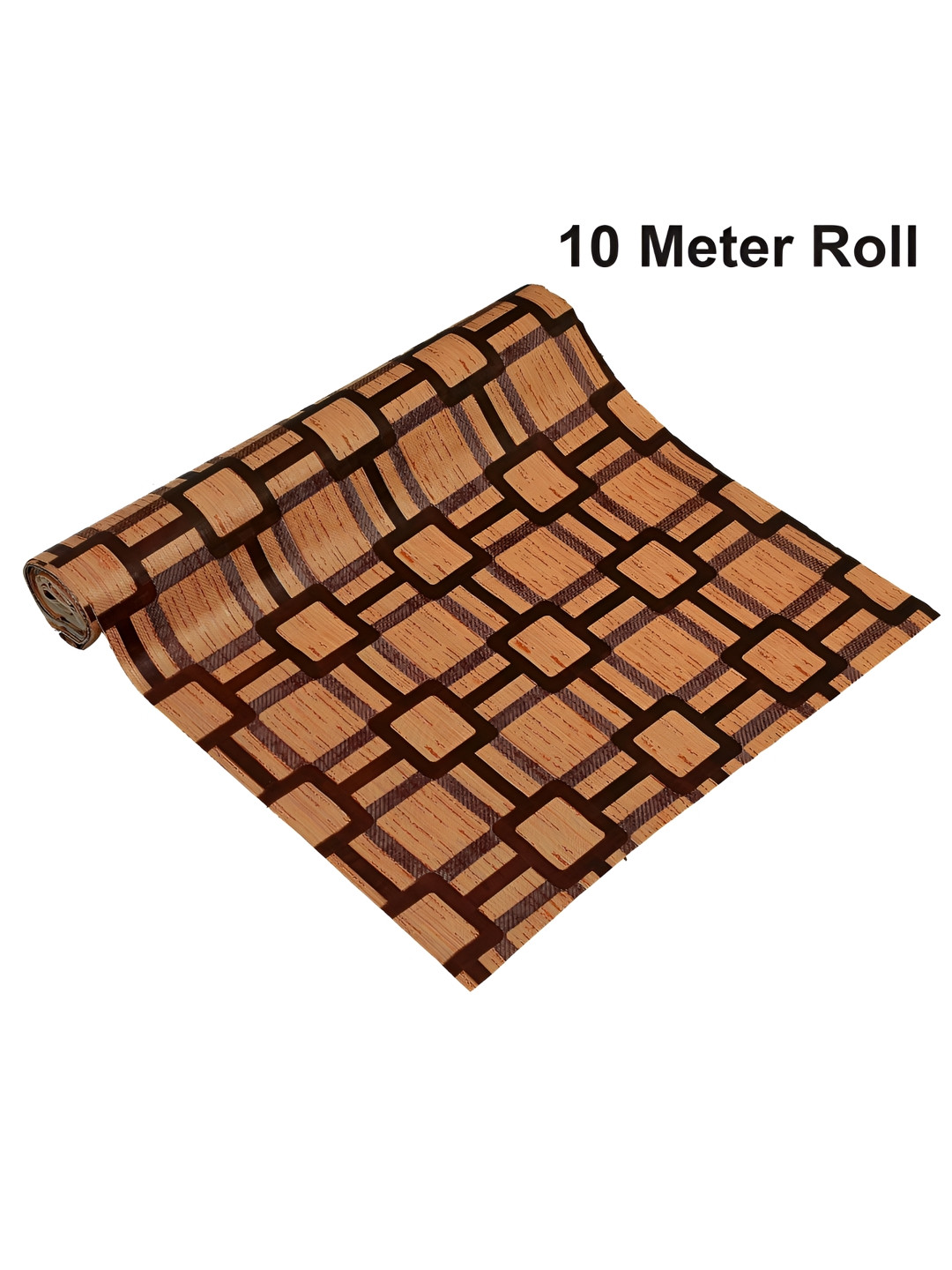 LooMantha Yellow & Black Geometric Printed Water Resistant Shelf Liner