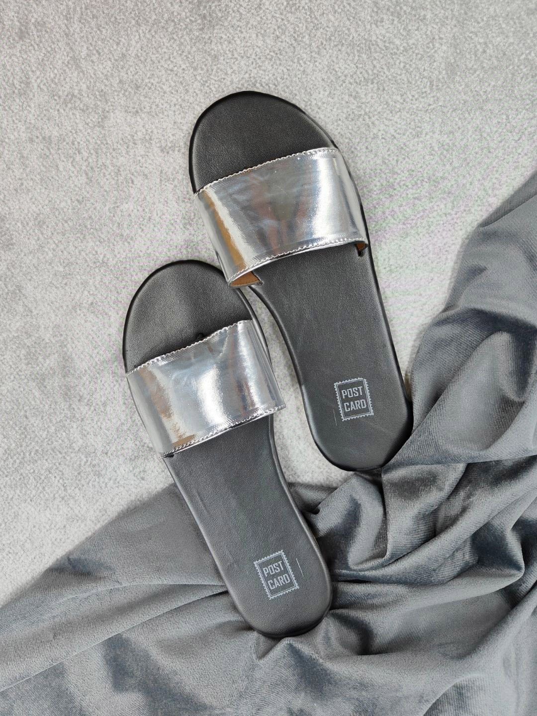 POSTCARD Women Colourblocked One Toe Flats with Bows