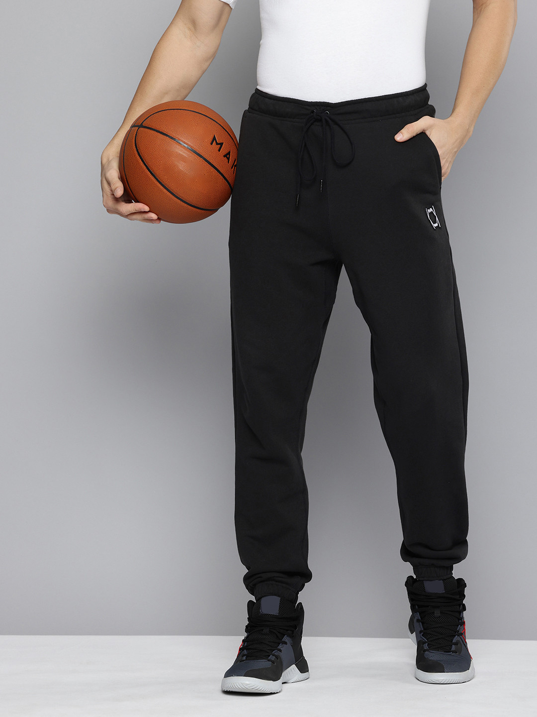 Puma Men Pivot Pure Cotton Relaxed Fit Basketball Joggers