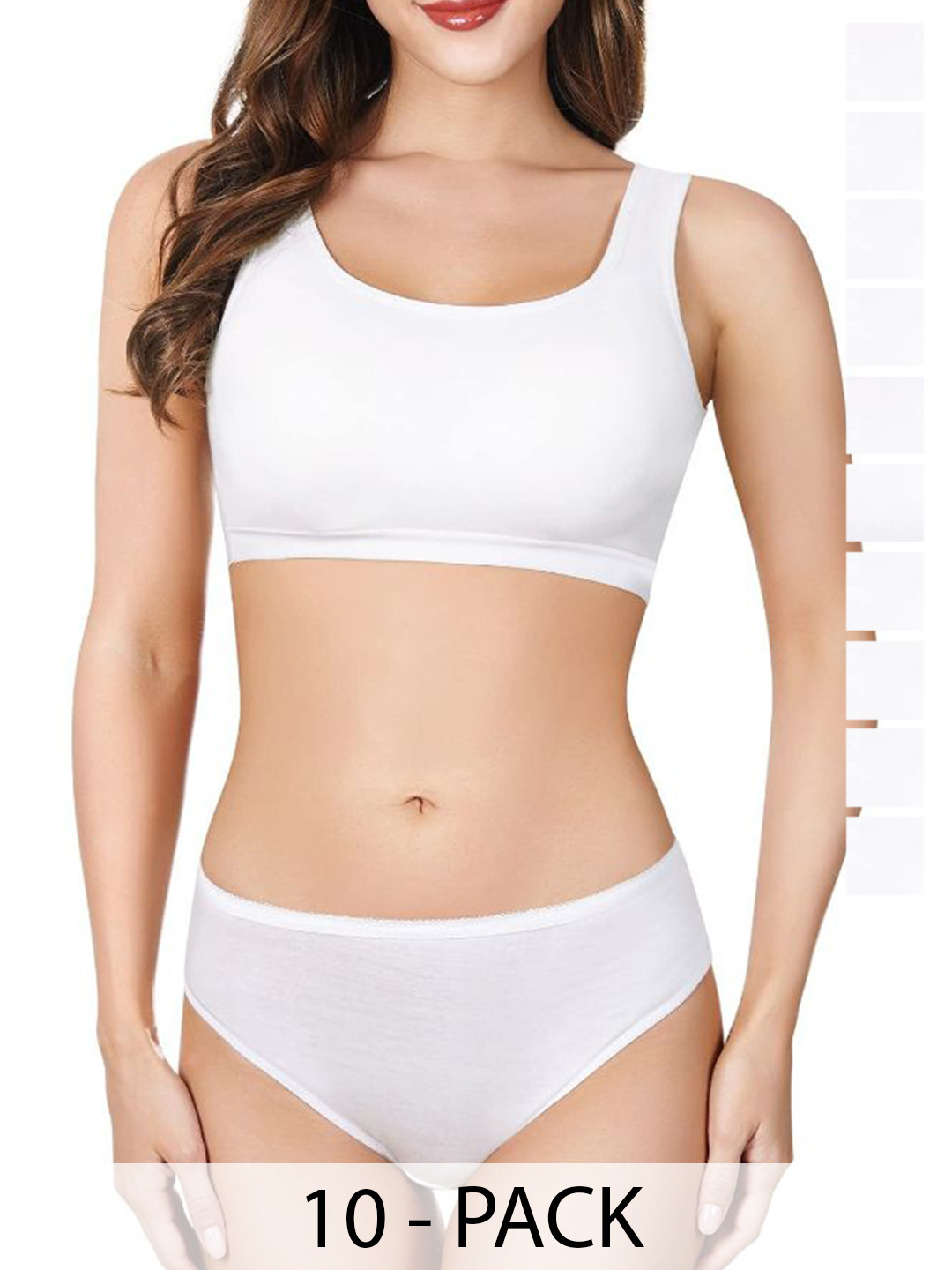 CareDone Pack of 10 Disposable Cotton Leak Proof Period & Pregnancy Panties