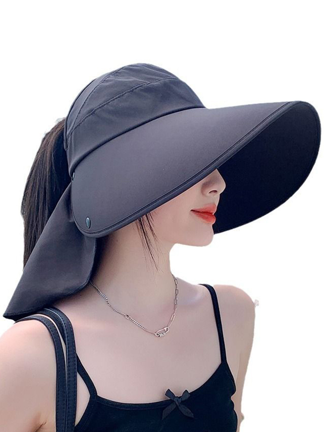 Alexvyan Sun Hat with Neck Flap & Adjustable Chin Strap