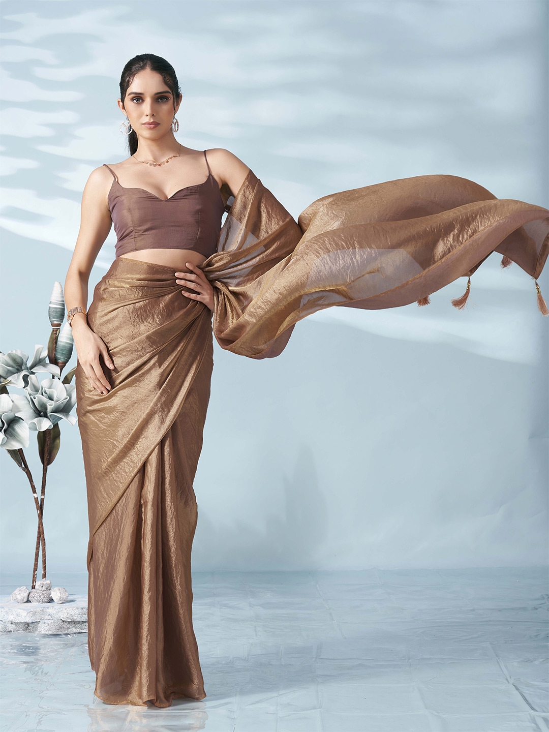 Tikhi Imli Satin Saree - Sarees for Women 30237258 | Myntra