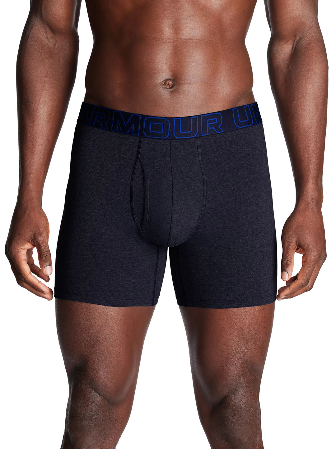 UNDER ARMOUR UA Perf Cotton 6in Pack Of 3 Trunks  1383889-002-Black