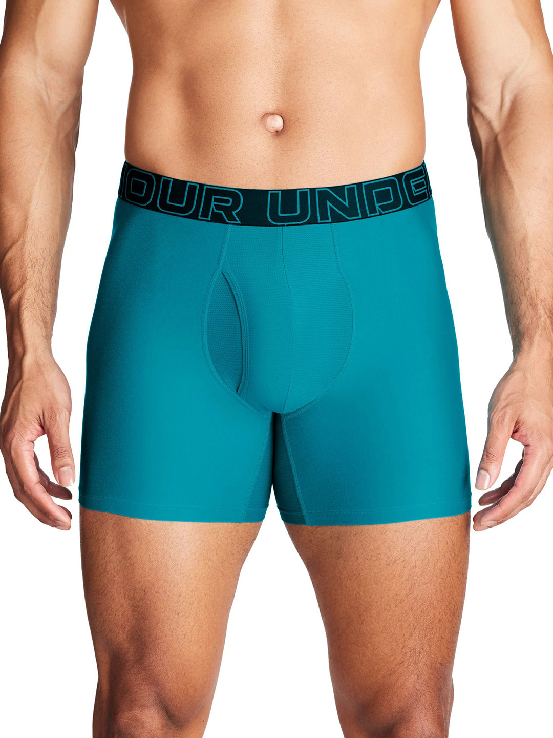 UNDER ARMOUR UA Perf Cotton 6in Pack Of 3 Trunks  1383878-464-Blue