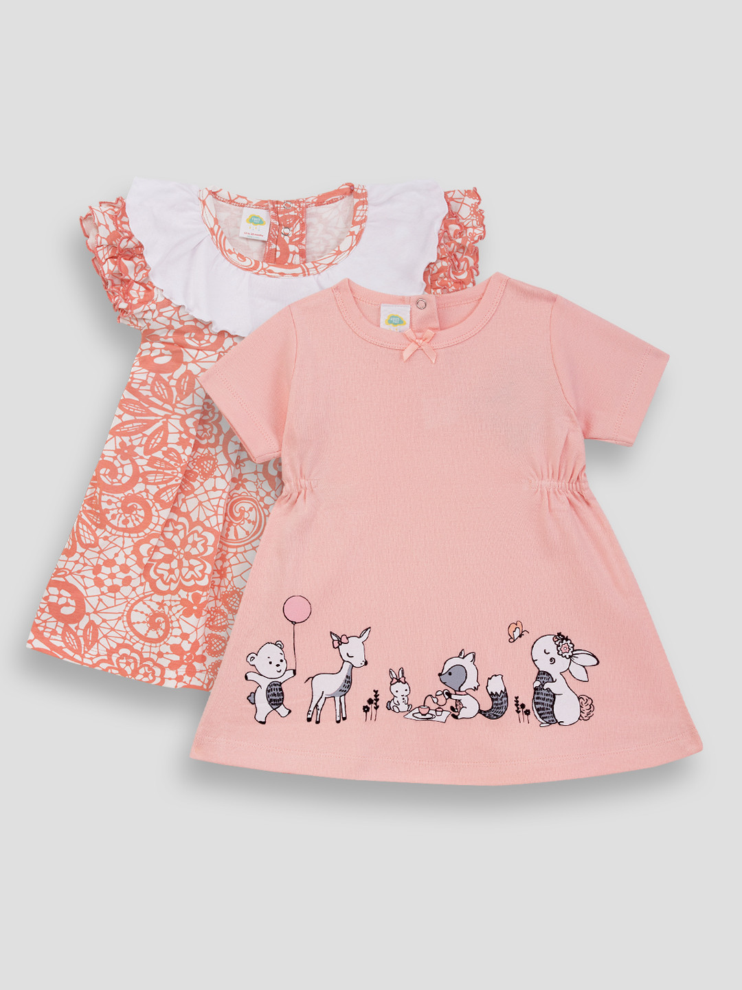 Fancy Fluff Floral Flared Sleeve A-Line Dress