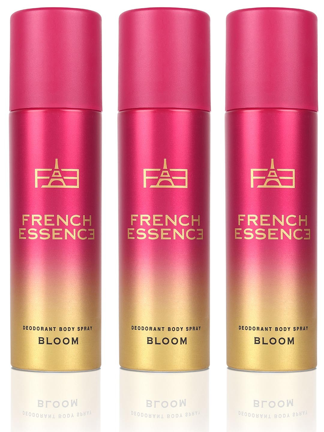 FRENCH ESSENCE Women Set of 3 Bloom Luxury Deodorants -150ml each