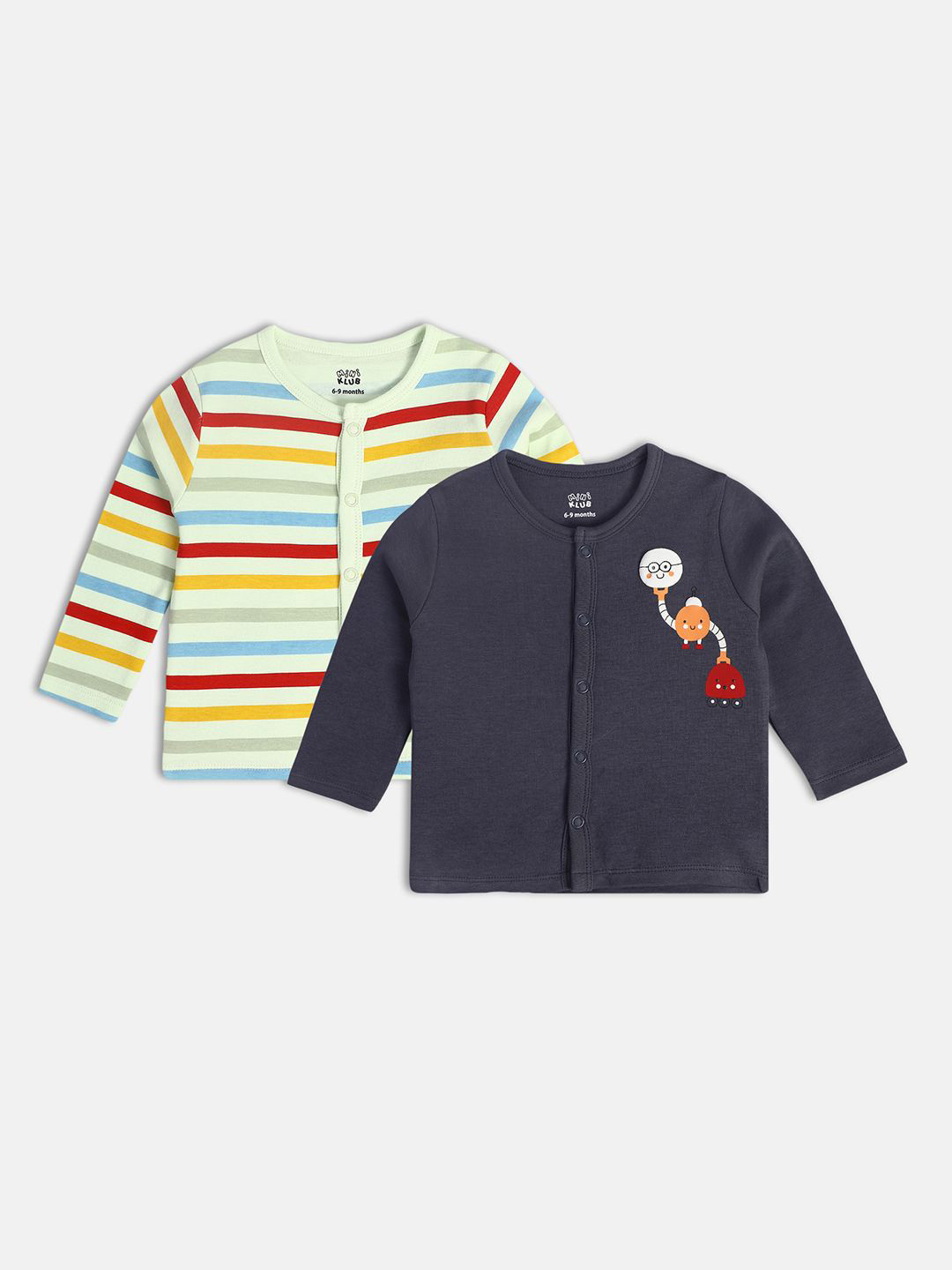 MINI KLUB Striped Cotton Shirt Style Top