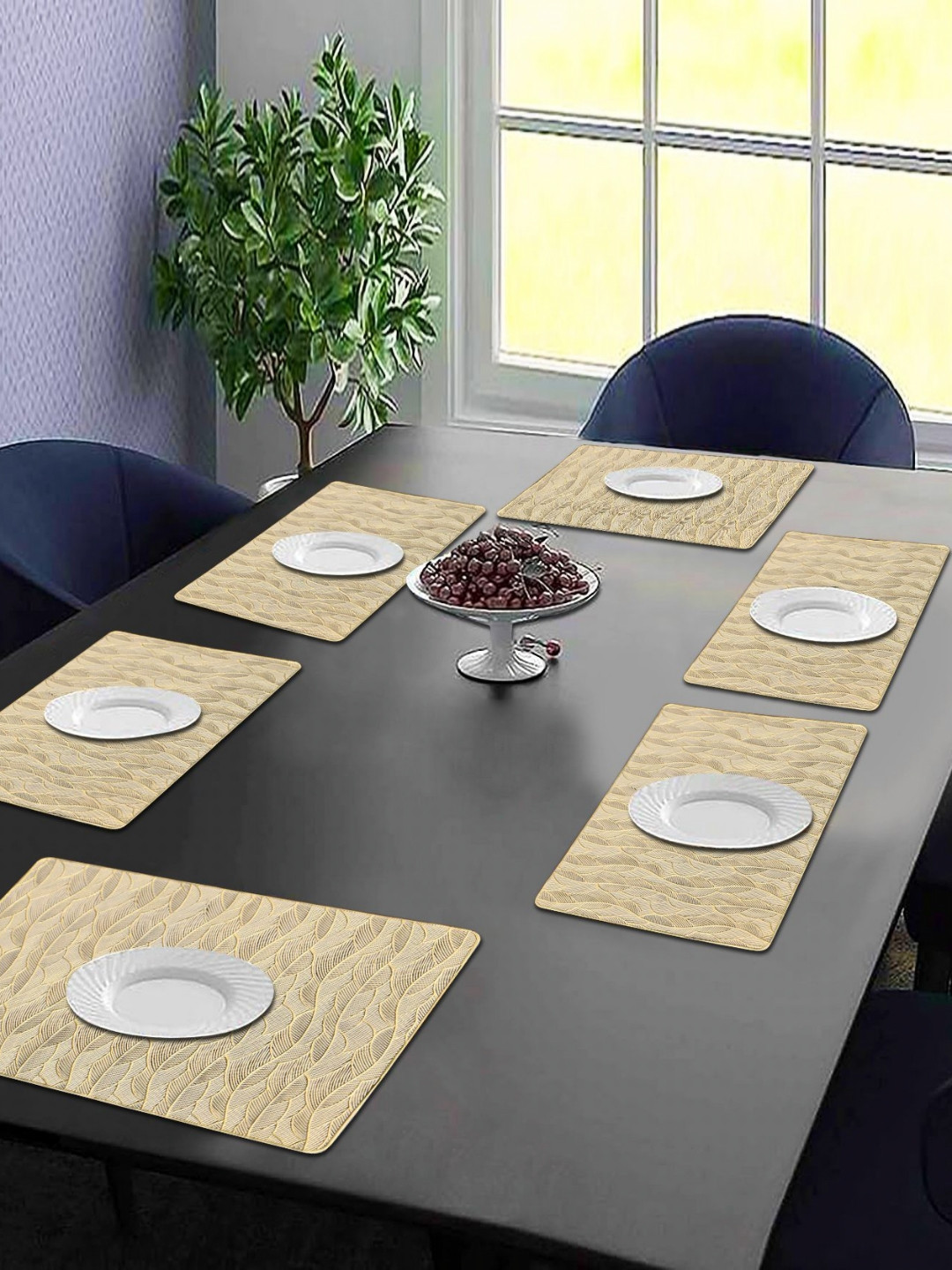 LooMantha 6Pcs Geometric Table Placemats