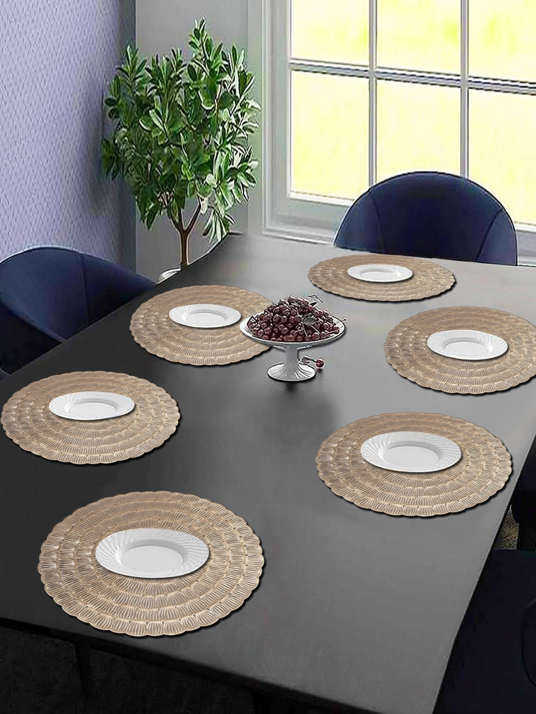 LooMantha 6Pcs Geometric Table Placemats