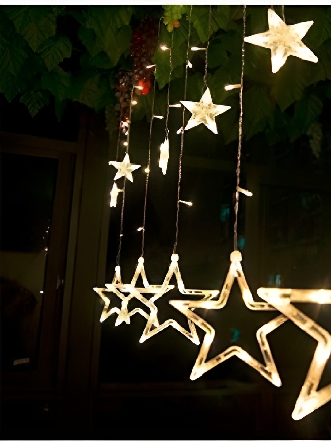 ENORMITY Warm Yellow 124 LEDs Star Bulb String Lights