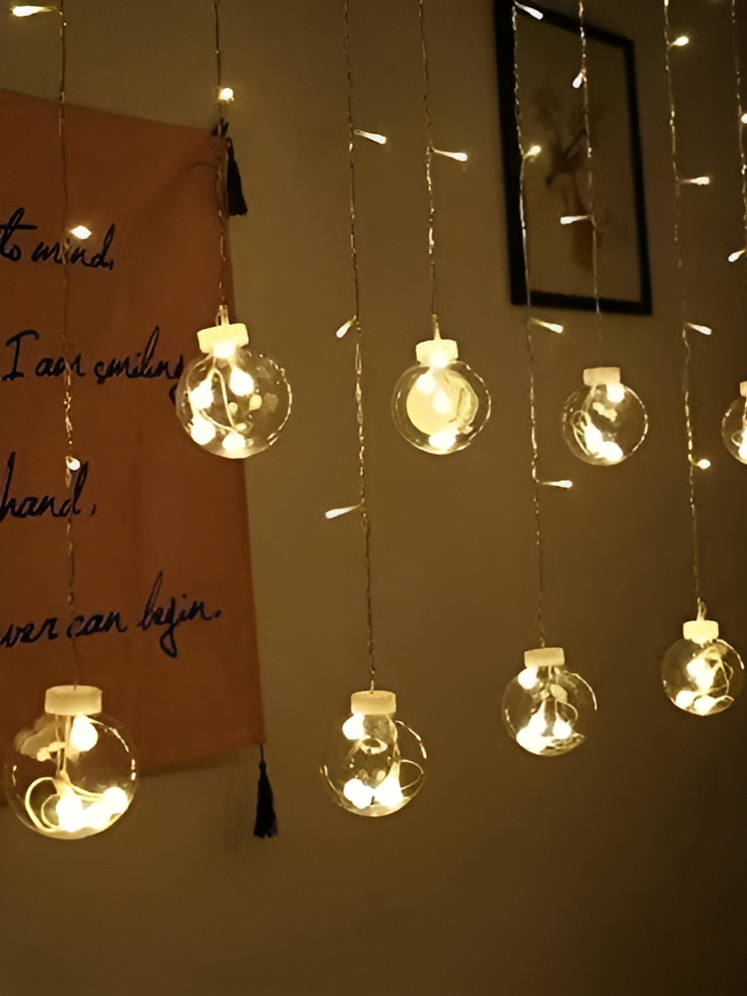 ENORMITY 3m Warm Yellow 12 LEDs Cylindrical Shape String Lights