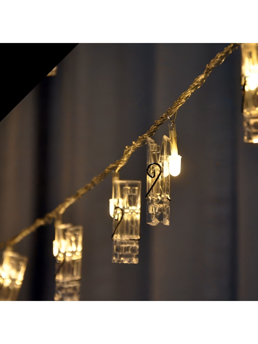 ENORMITY Transparent Clip Shape String Light