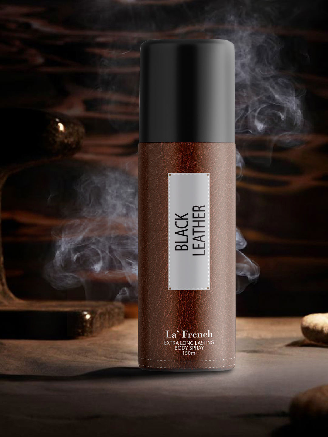 La French Black Leather Men Deodorant Body Spray-150ml