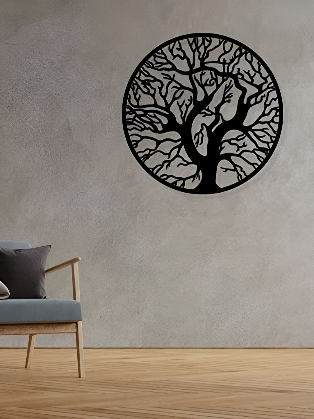 ARTROOMS Tree Metal Matte Hanging Hall Signs and Plaques-25In