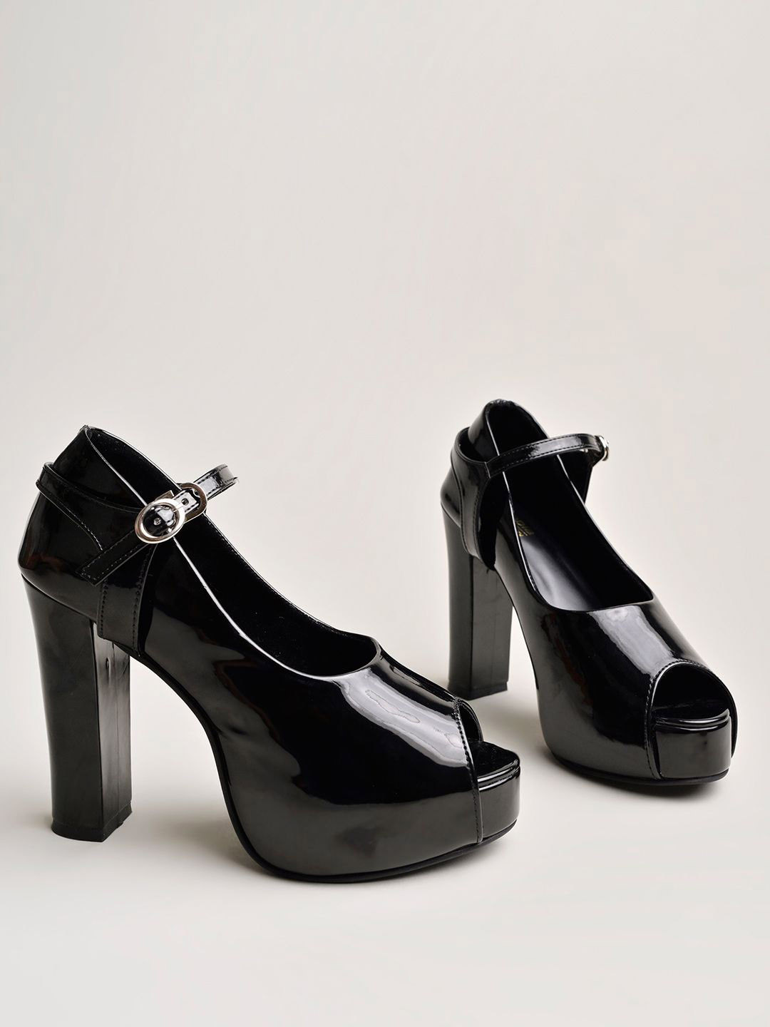 Shoetopia Girls Block Mary Janes with Bows