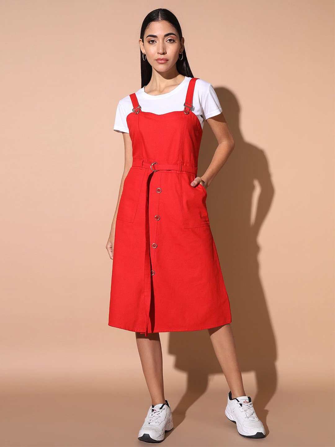 Codaisy Pinafore Midi Dress