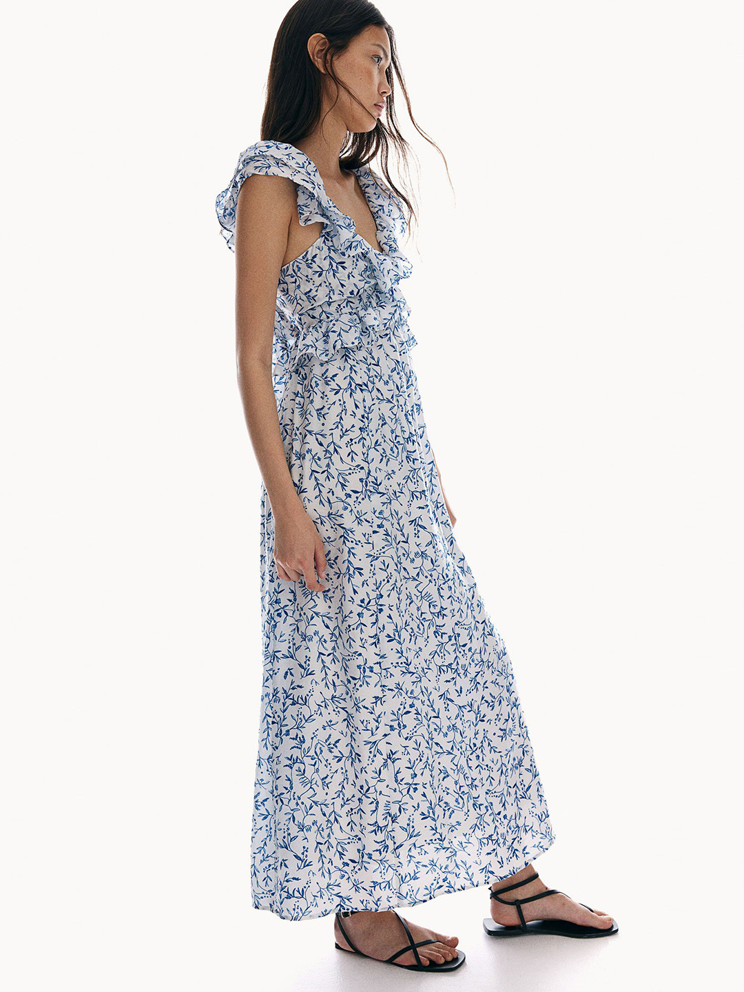 H&M Frill-Trimmed Midi Dresses