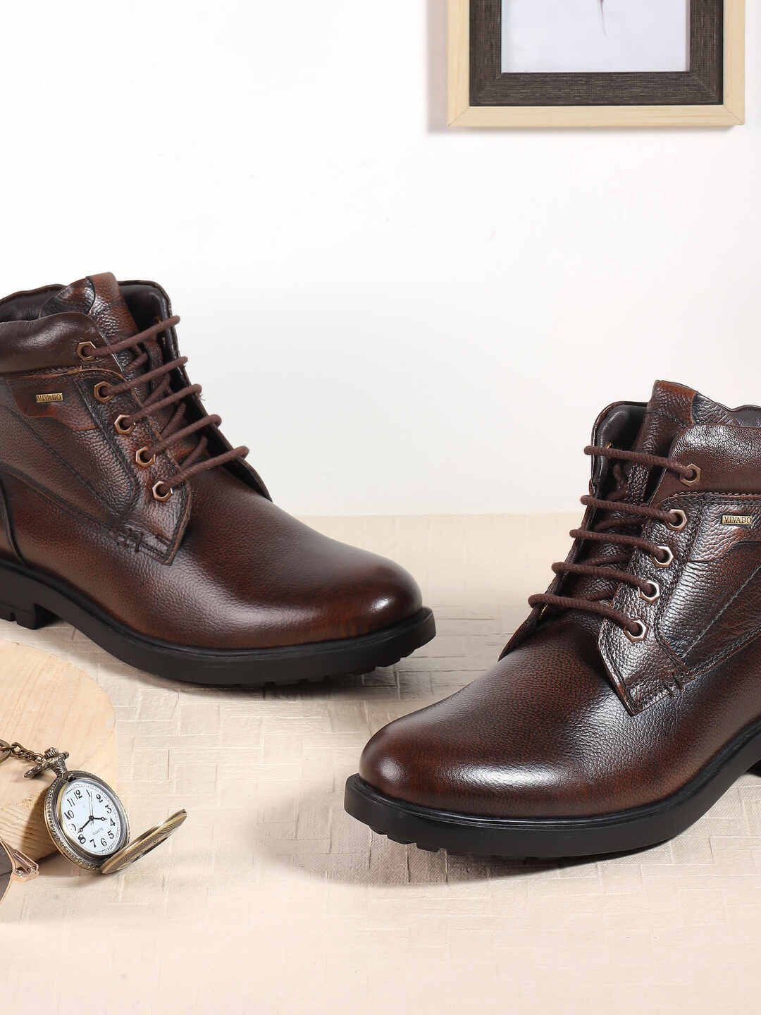 WALKWAY by Metro Men Mid-Top Lace-Up Boots