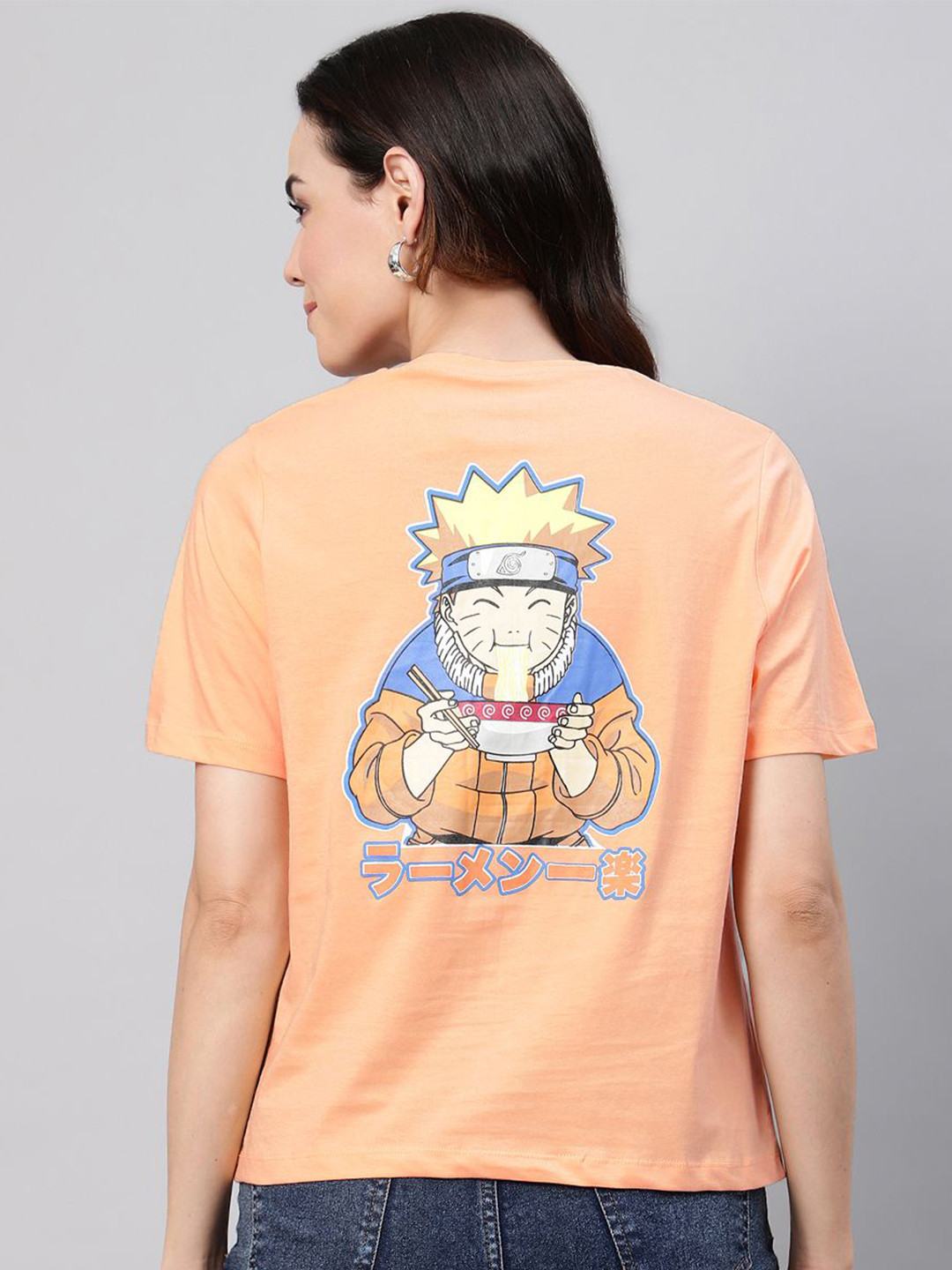 Free Authority Naturo Anime Printed Pure Cotton Tshirts