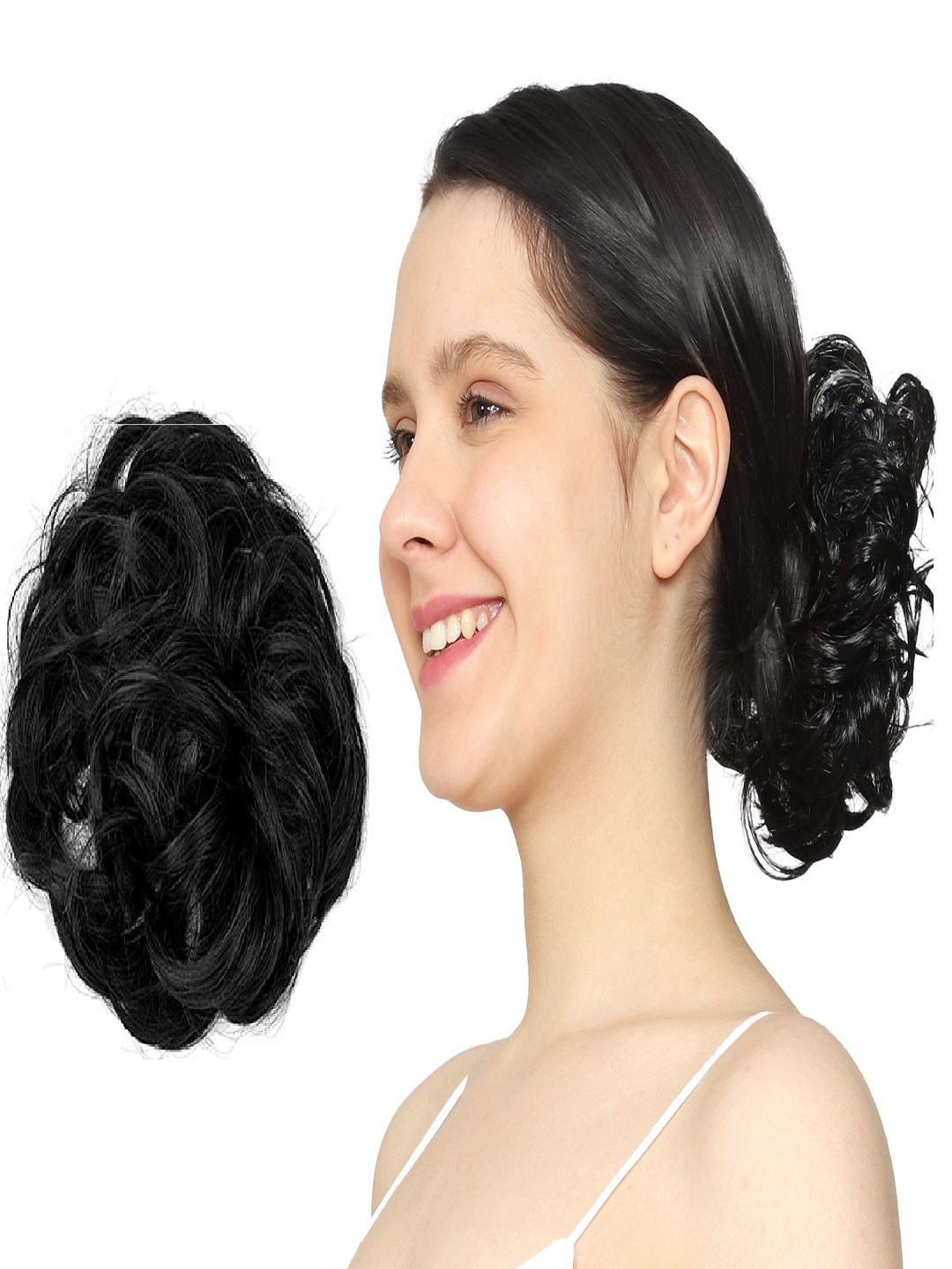 MoonEyes Black Artificial Juda Hair Bun