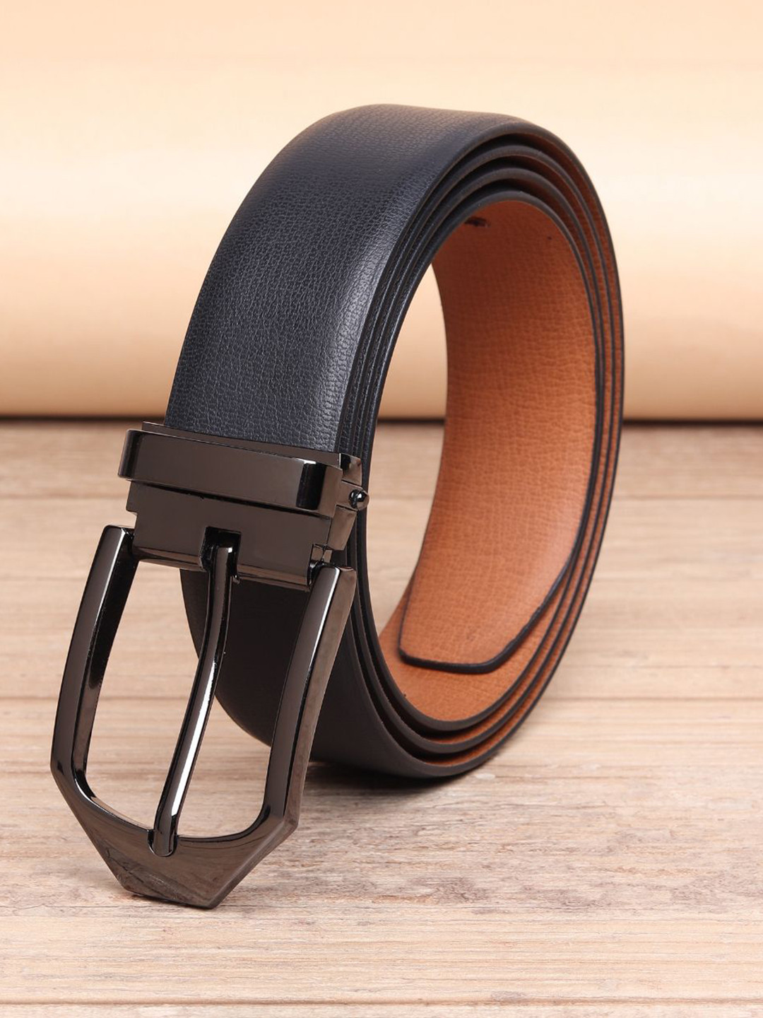 INVICTUS Men Textured Formal Belt
