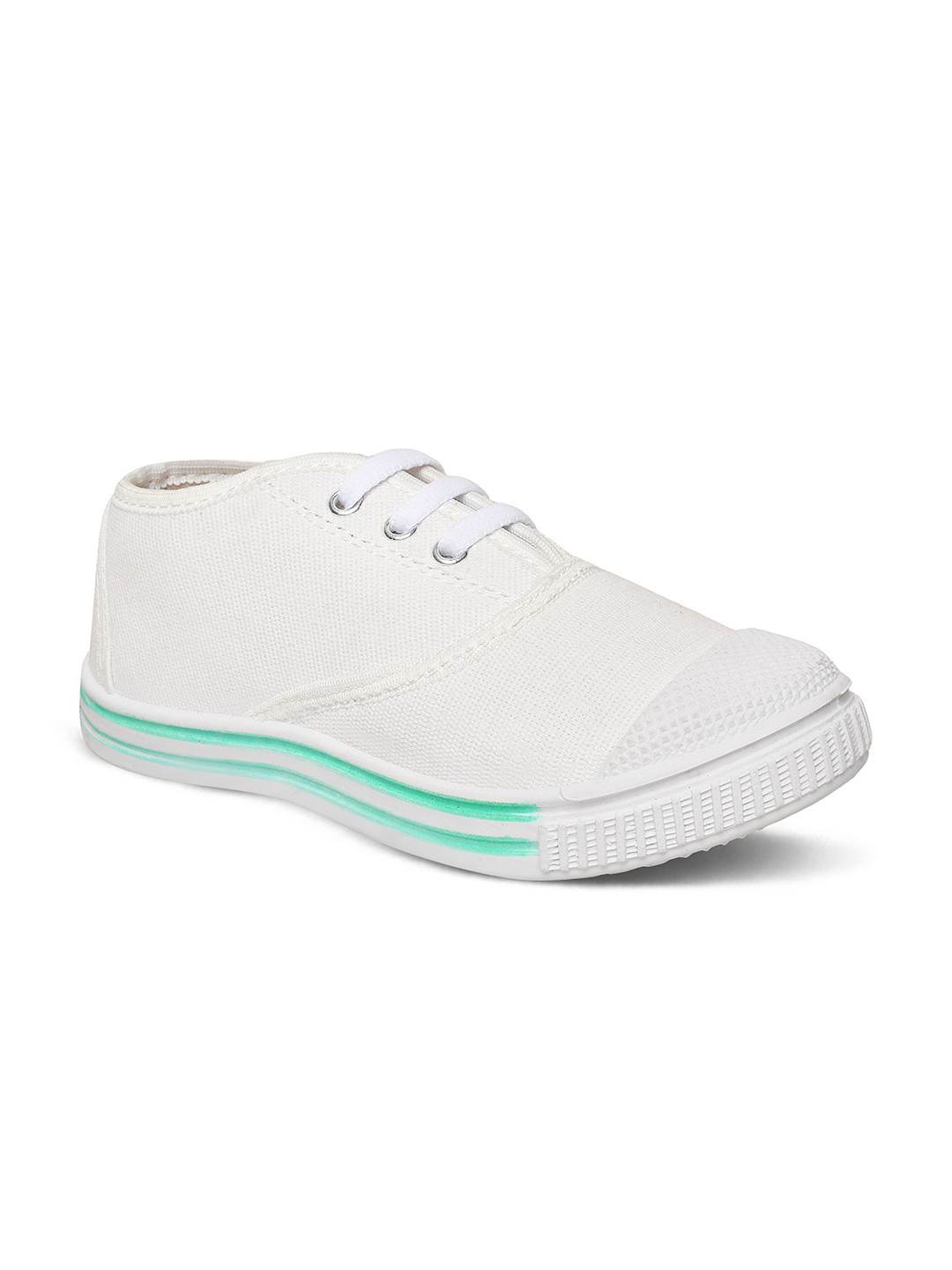 BAESD Unisex Kids Mesh Solid Lace Ups Non-Marking Canvas Running Shoes