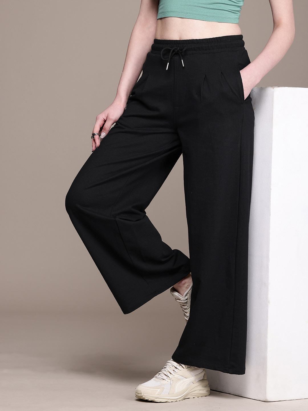 The Roadster Lifestyle Co. Women Relaxed Fit Track Pants