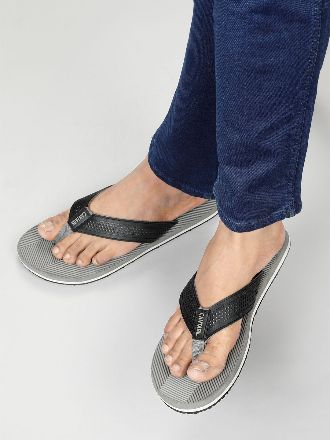 Cantabil Men T-Strap Thong Flip-Flops
