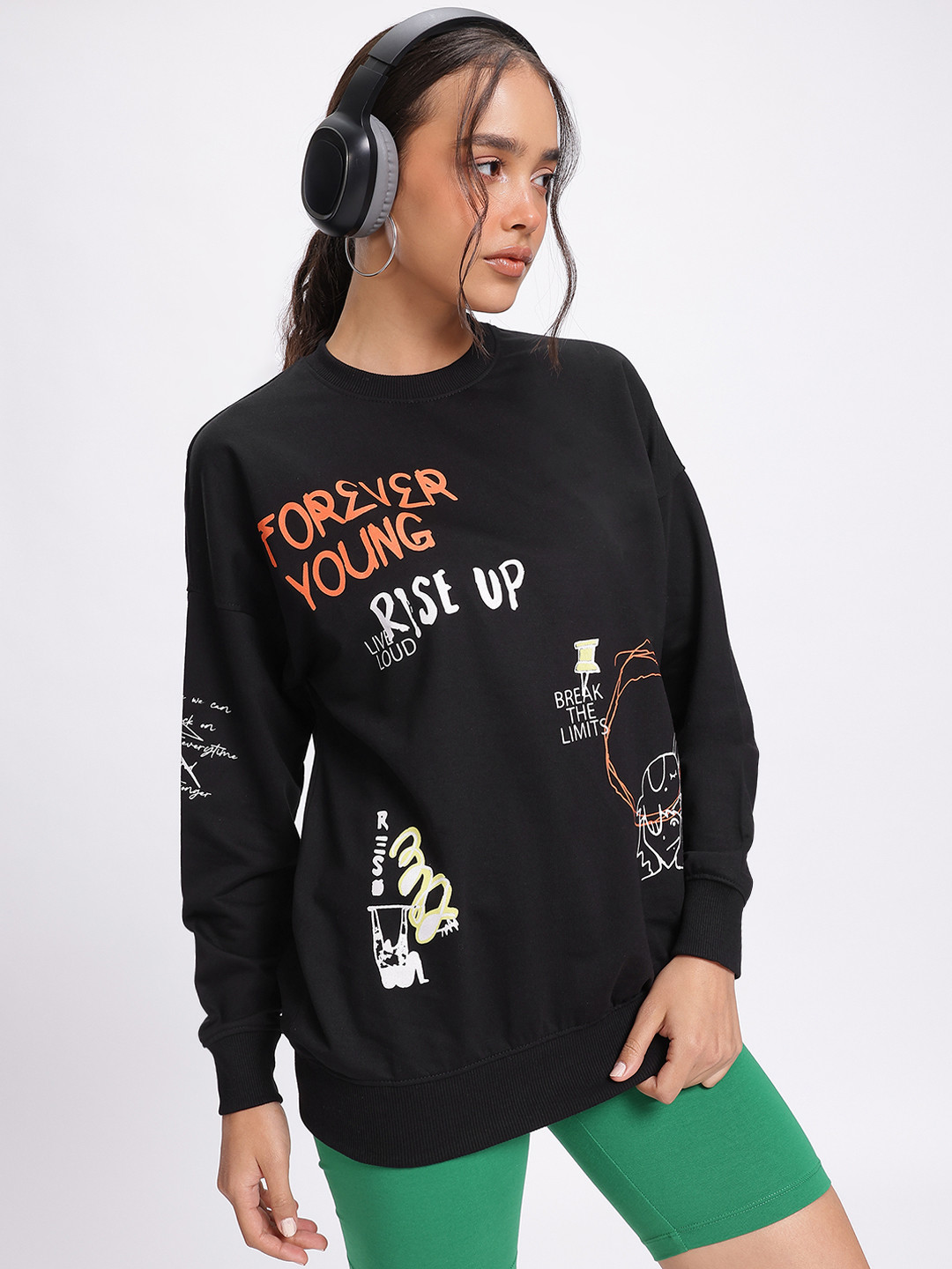 DressBerry Long Sleeve Print Sweatshirt