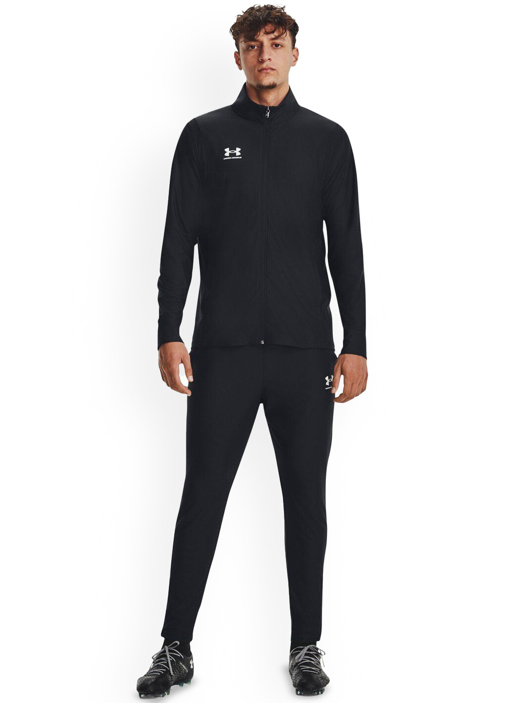 UNDER ARMOUR Men Mock Collar Long Sleeves Mid Rise Tracksuits