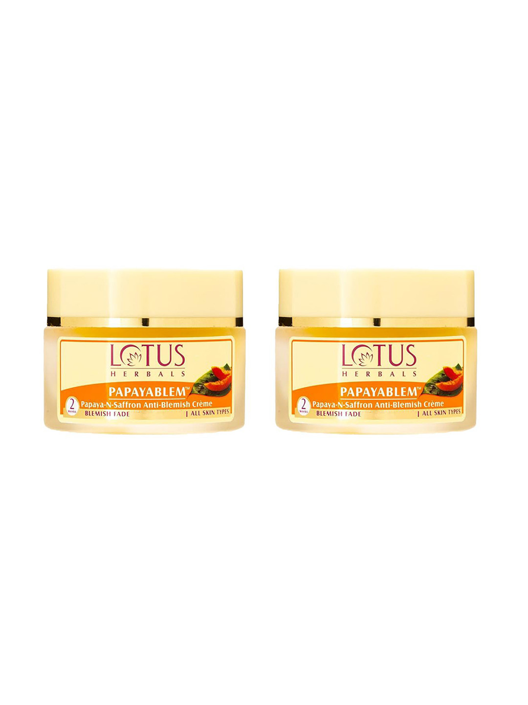 Lotus Herbals PapayaBlem Set Of 2 Nourishing Cream - 50g each