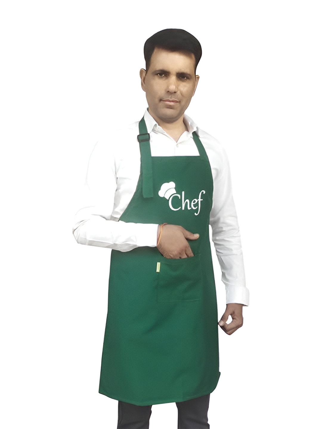 SWITCHON Green & White Chef Printed Apron